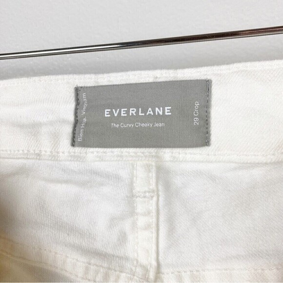 Everlane Curvy Cheeky High Rise Classic Straight Leg Jeans White Size 29 - Picture 11 of 12